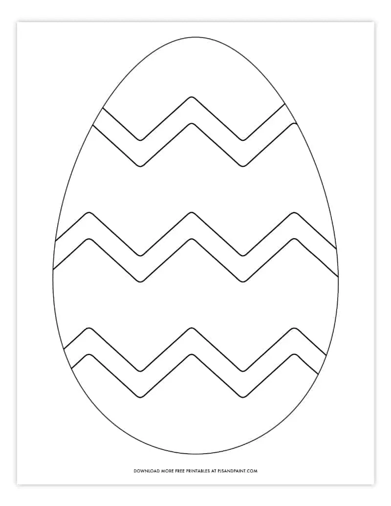 Free Printable Easter Egg Coloring Pages Easter Egg Template