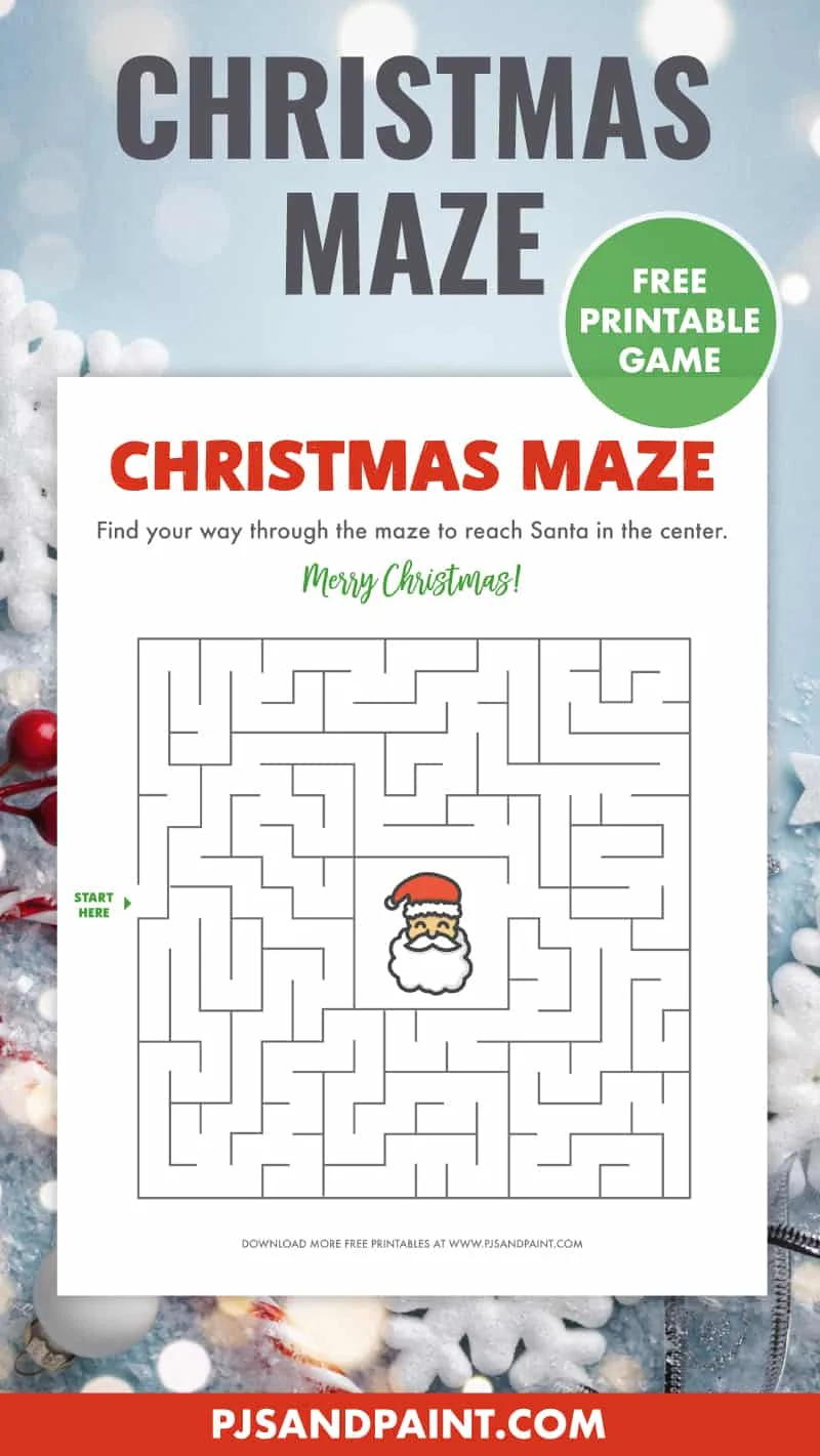 Christmas Think Fast Printable Game Instant Download for 