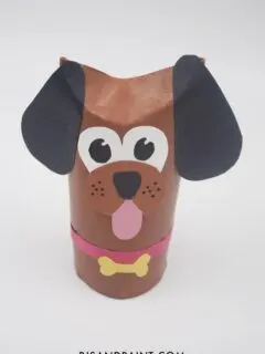 toilet paper roll dog craft