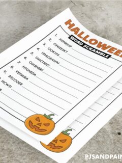word scramble mockup