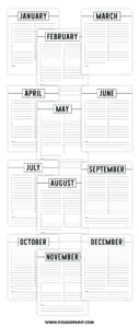 Free Printable Perpetual Calendar - Printable Birthday Calendar