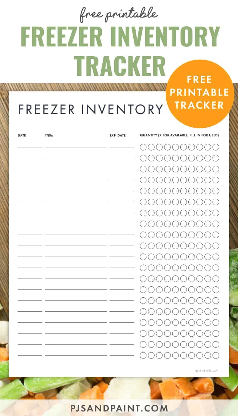 printable pantry inventory list