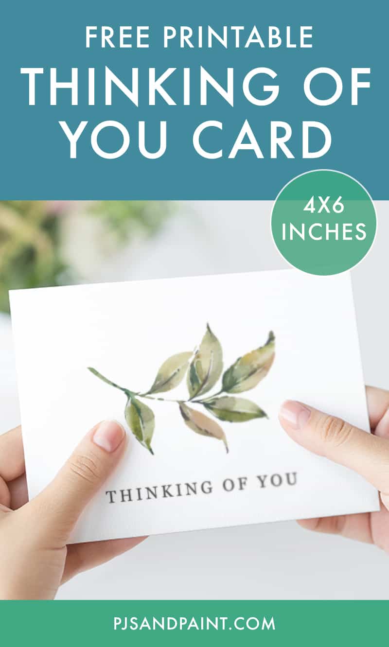 Printable Thinking of You Card 1