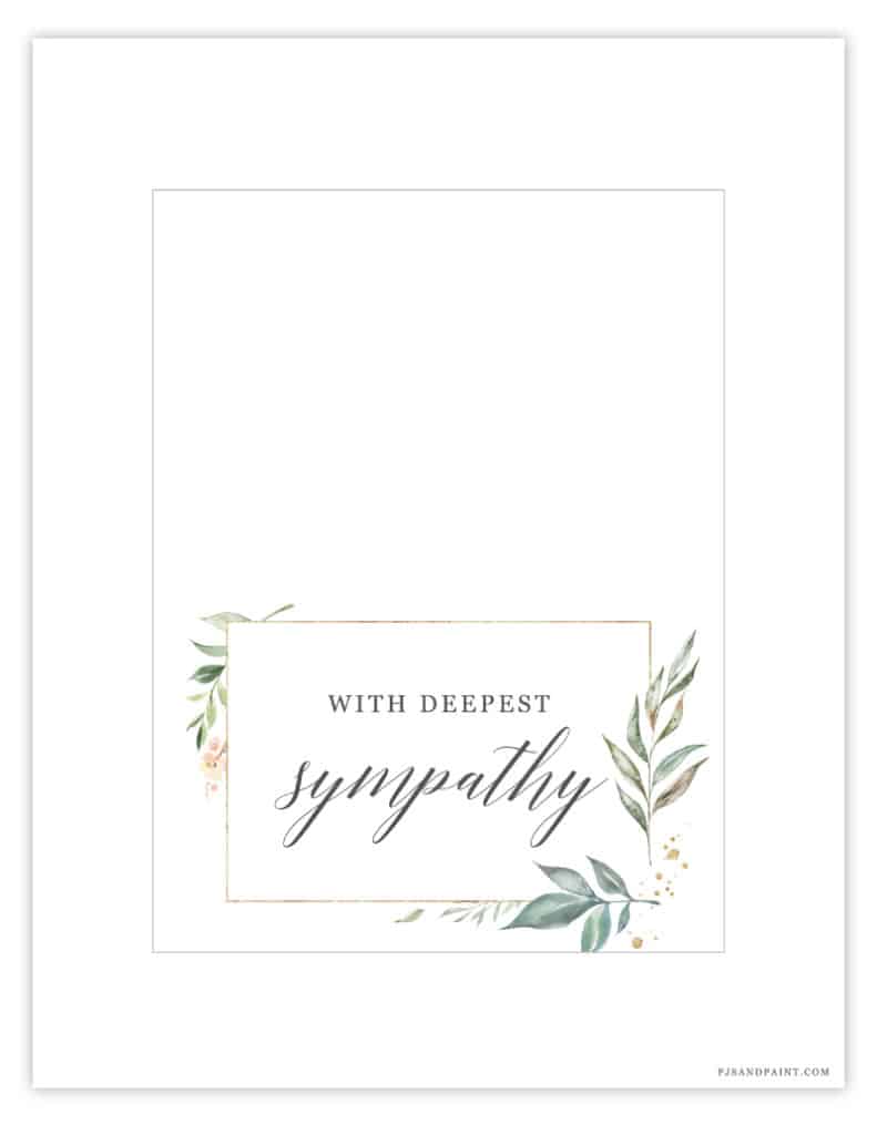 Free Printable Sympathy Card Instant Download Pjs And Paint