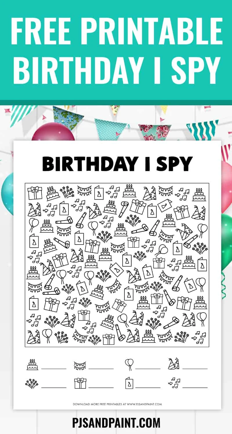 Free Printable Birthday Party Games