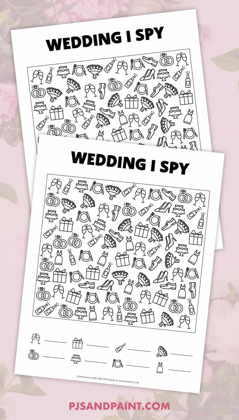 Wedding I Spy Archives Pjs And Paint