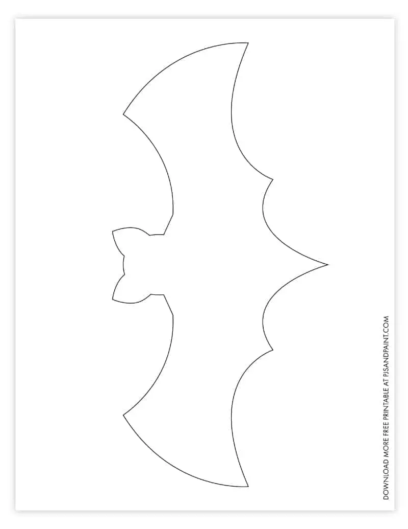 Free Printable Bat Template - DIY Halloween Decorations - Pjs and Paint