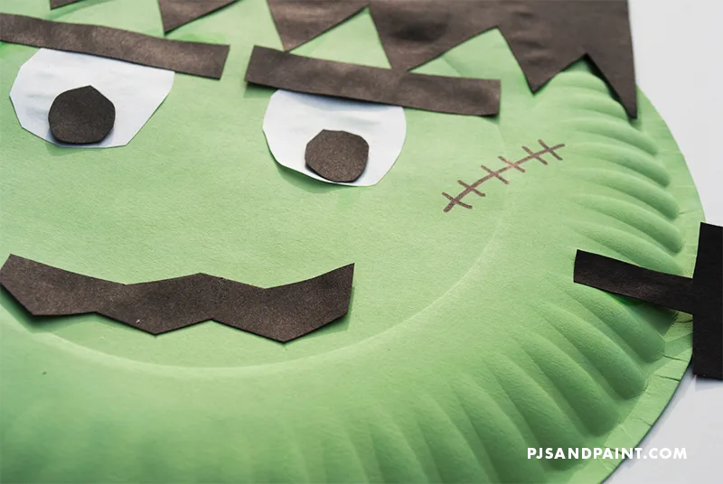 Frankenstein Paper Plate Craft