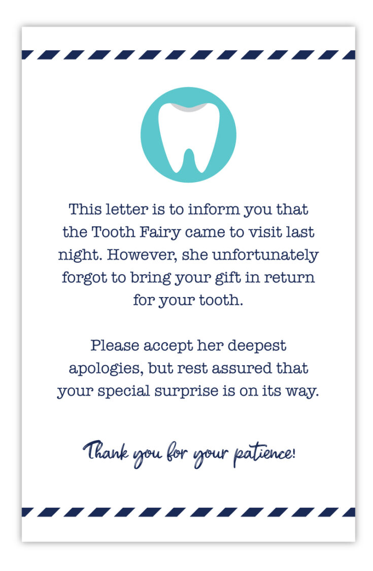 Last Minute Tooth Fairy Idea With Free Printable Pjs and Paint