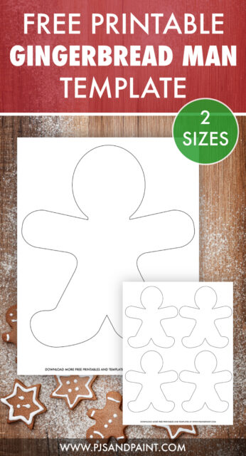 Free Printable Gingerbread Man Template - Pjs and Paint