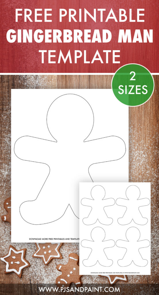 Free Printable Gingerbread Man Template - Pjs and Paint