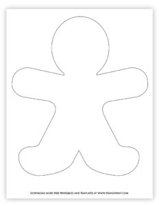 Free Printable Gingerbread Man Template - Pjs and Paint