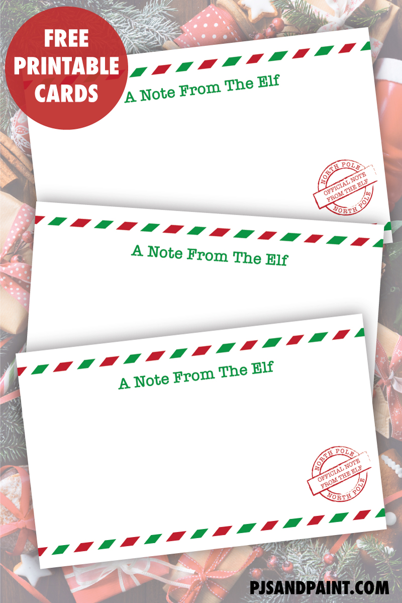 Free Elf On The Shelf Printables Notes - Free Printable Download