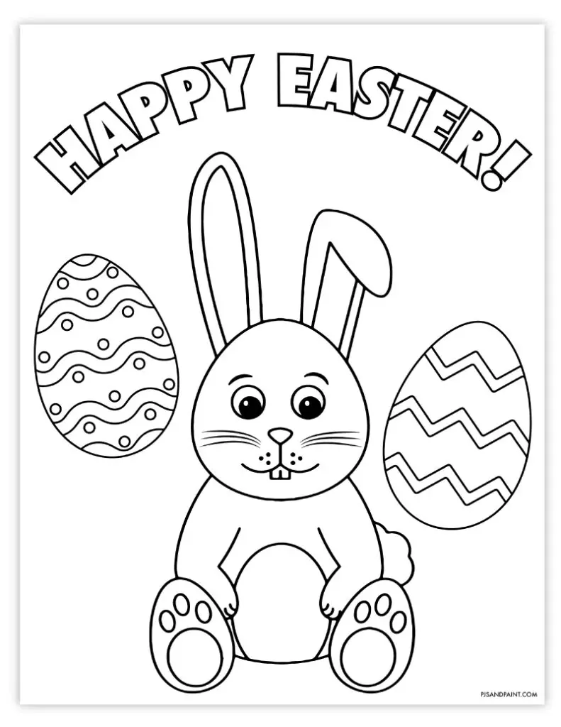 Easter coloring page