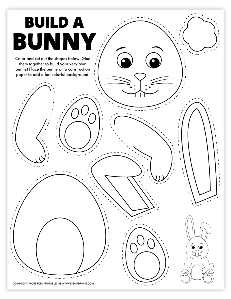 free printable build a bunny