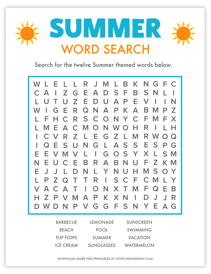 Ice Cream Word Search Free Printable Ice Cream Word Search Puzzle Free Printable Pdf 