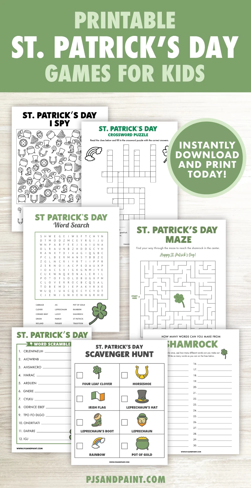 printable st patricks day games for kids