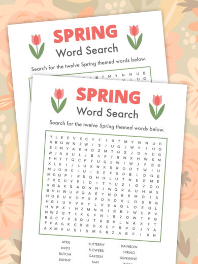 Free Printable Spring Maze for Kids - Pjs and Paint