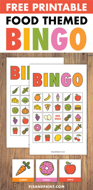 Free Printable I Spy Game - Food Themed I Spy - Pjs and Paint