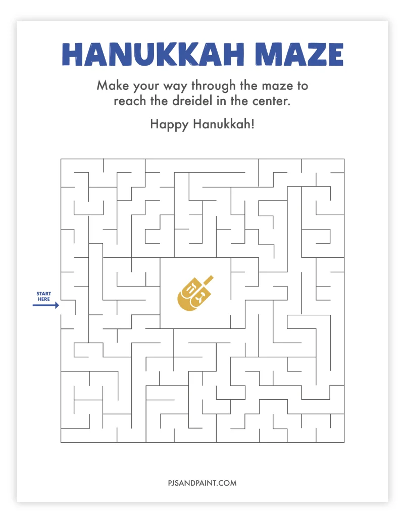 hanukkah maze