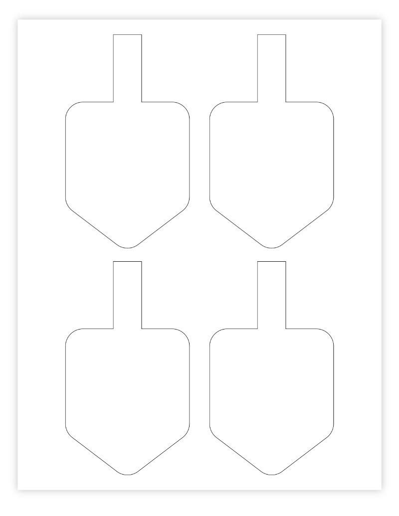 Free Printable Dreidel Template - Printable Word Searches