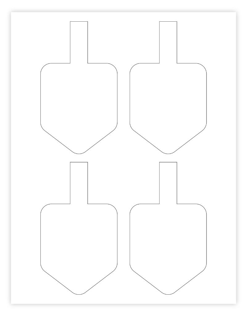 Hanukkah Dreidel Print Out