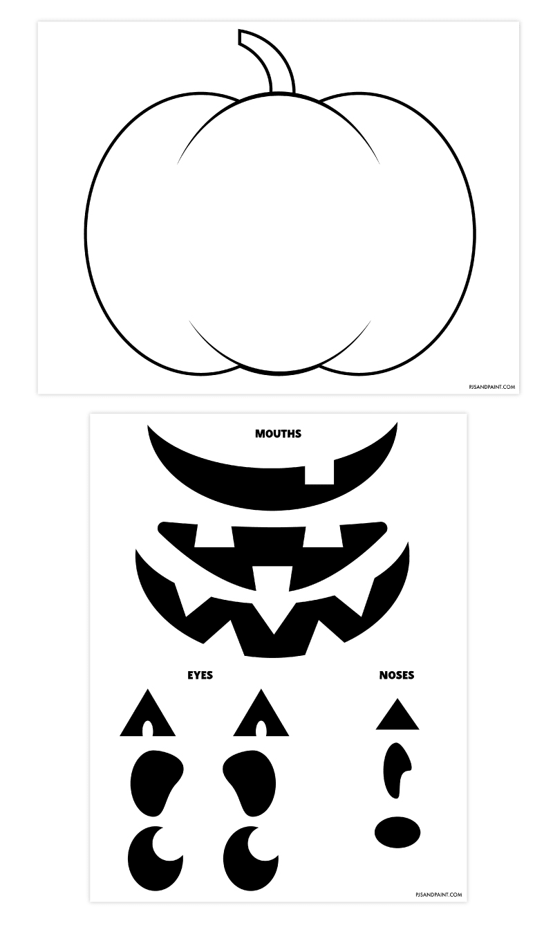 jack o lantern template for kids