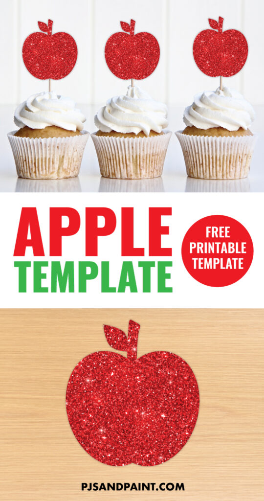 Free Printable Apple Template - Large and Small Sizes - Pjs and Paint