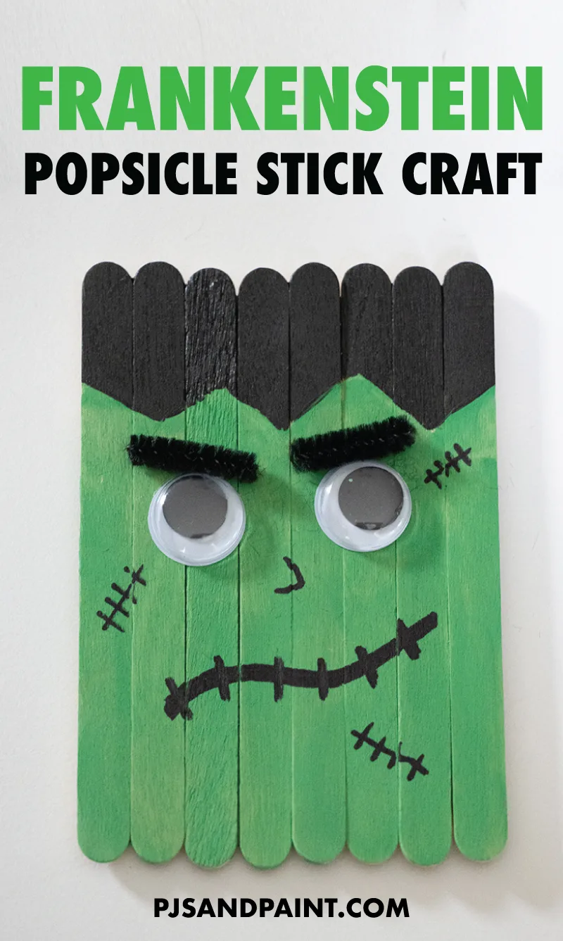 Frankenstein Popsicle Stick Craft - ConservaMom