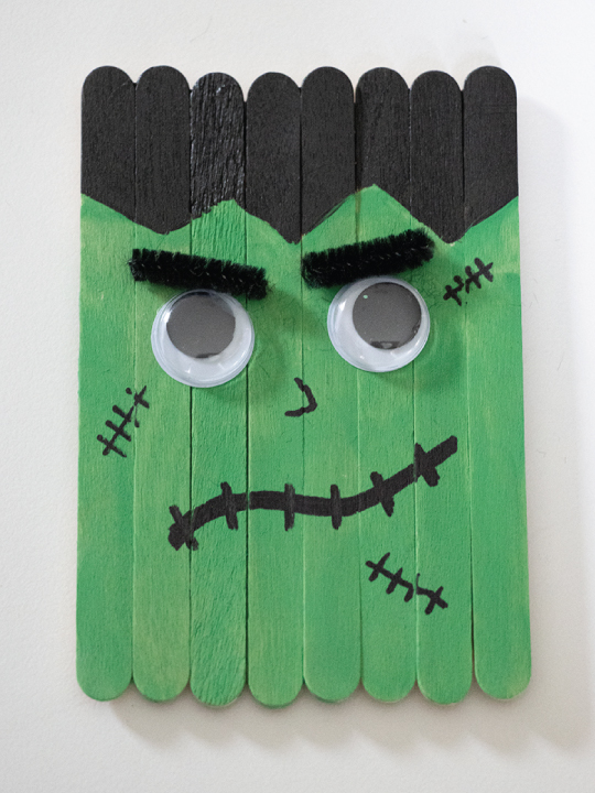 frankenstein popsicle stick craft Archives - Pjs and Paint