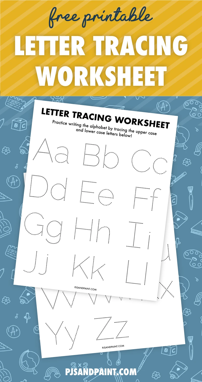 Letter worksheets for tracing and writing