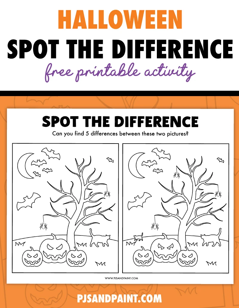 spot the difference printable with answers