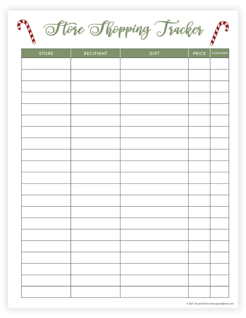 store shopping tracker