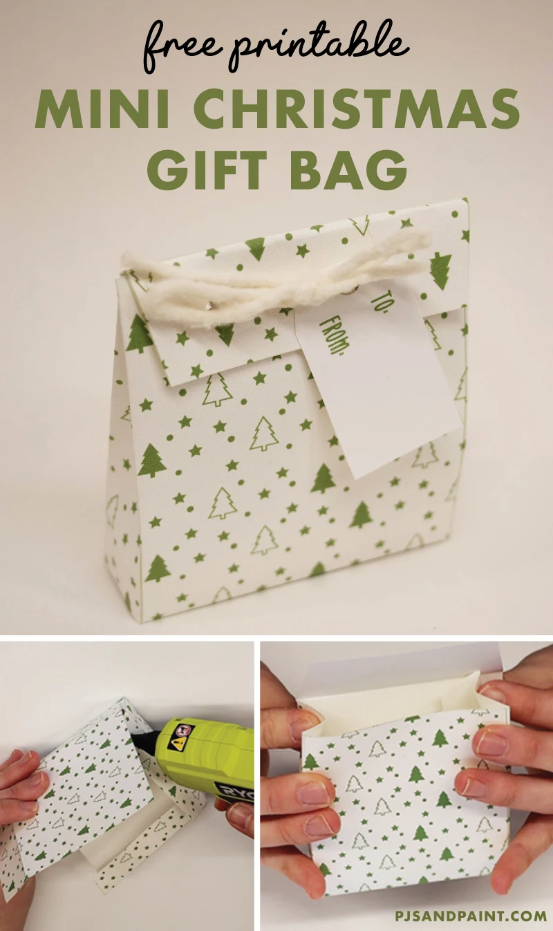 How to Decoupage a Dollar Tree Christmas Gift Bag DIY
