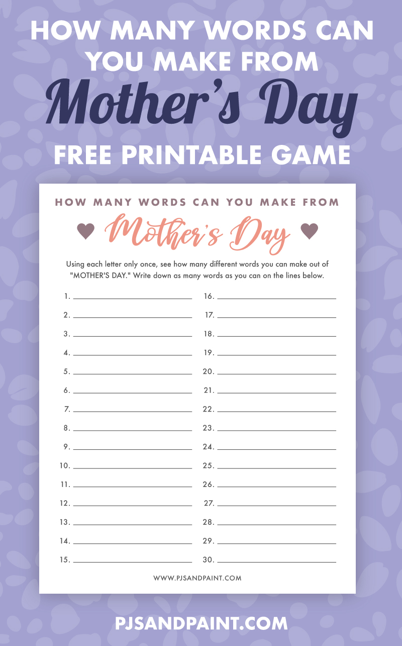 how-many-words-can-you-make-from-mother-s-day