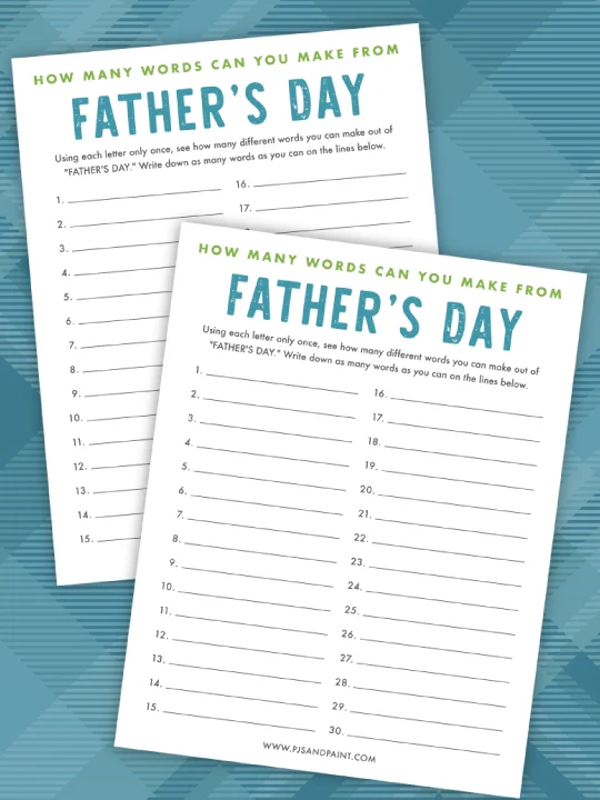 how many words out of fathers day thumbnail