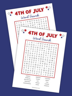 4th of July word search thumbnail