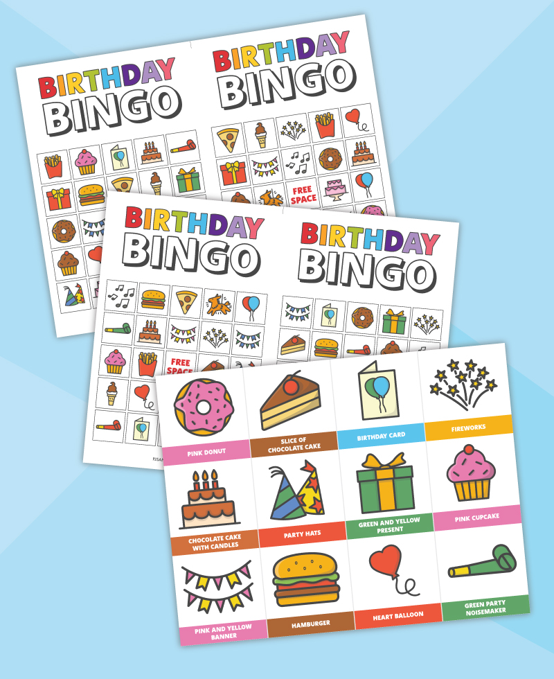 Free Printable Birthday Bingo for Kids - Pjs and Paint