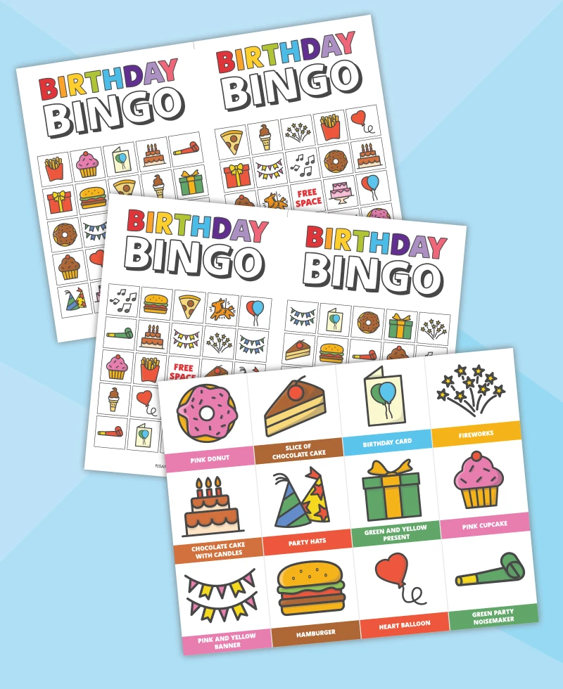 birthday bingo cards