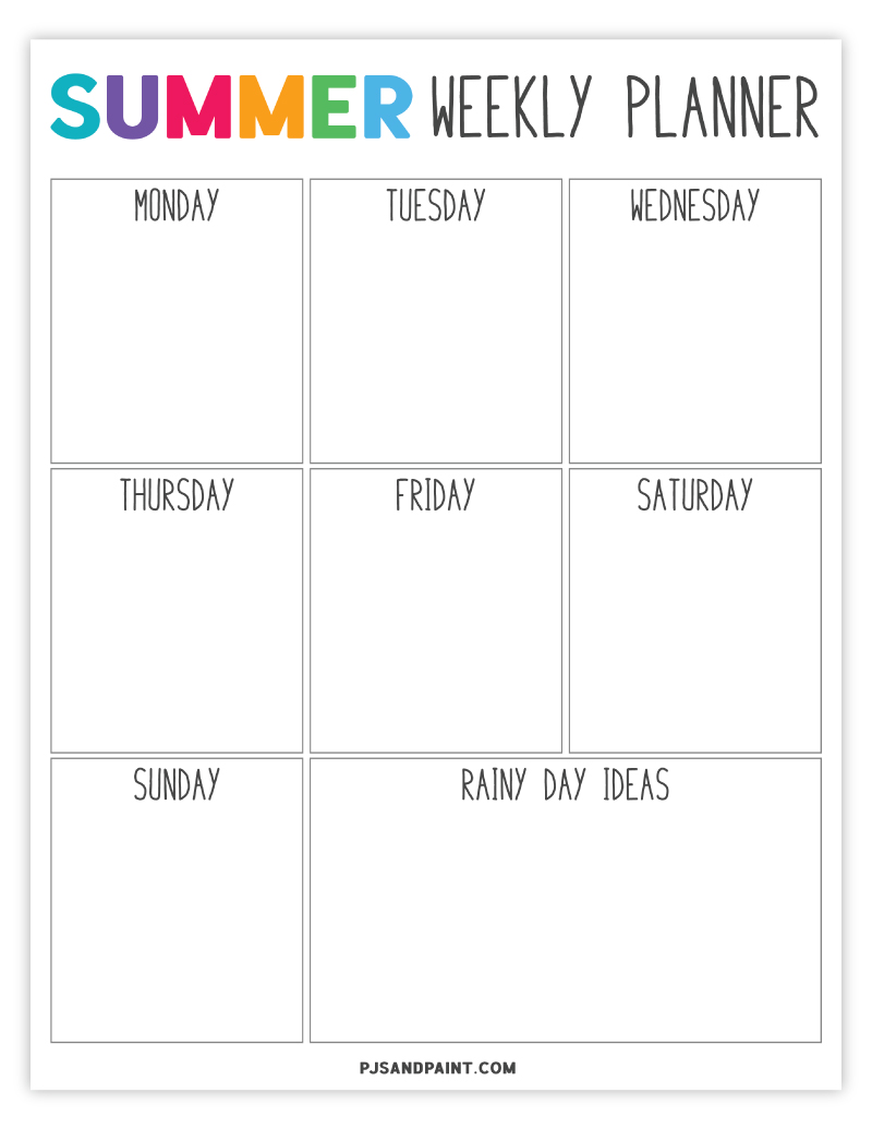 Summer Daily Schedule Template Daily Schedule Template Daily Free 