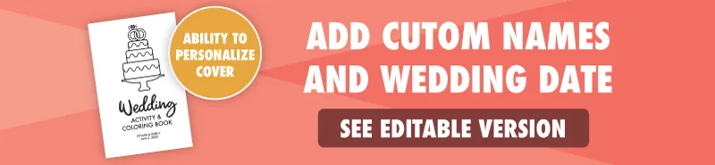 editable wedding book banner