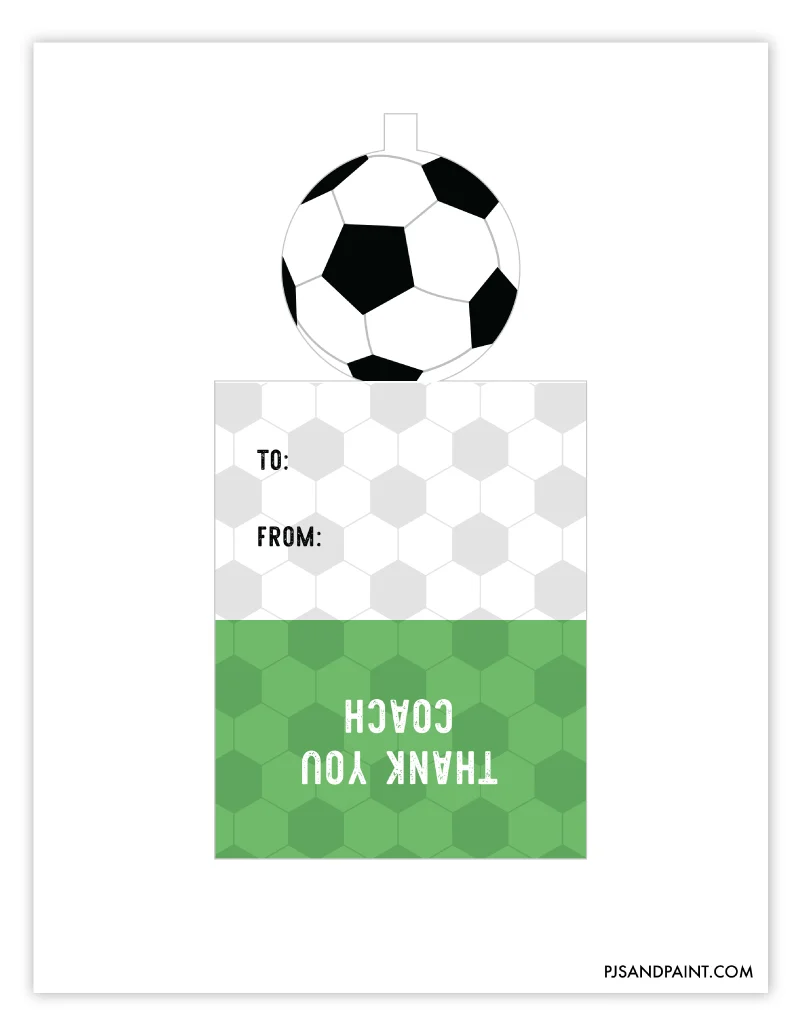 soccer coach gift card holder