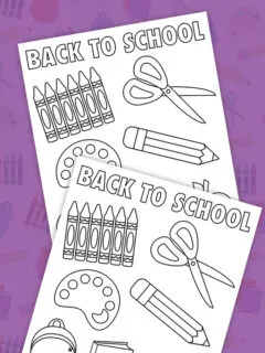 back to school coloring page thumbnail