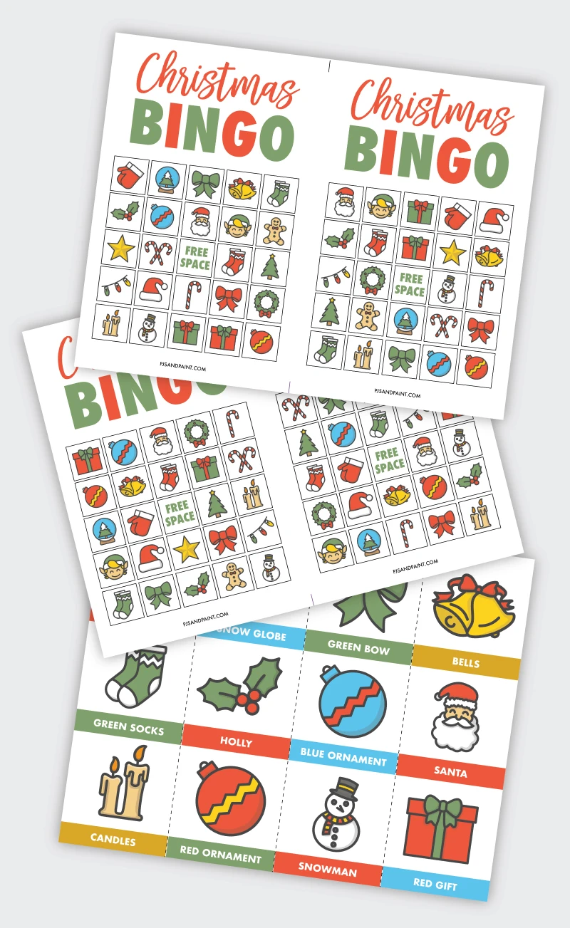 Christmas bingo printable