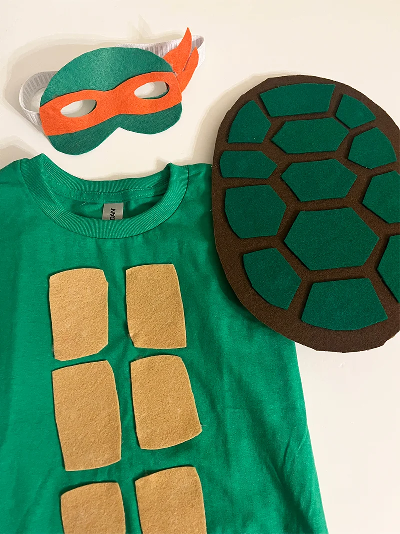 Easy DIY Ninja Turtle Costume for Kids Pjs and Paint