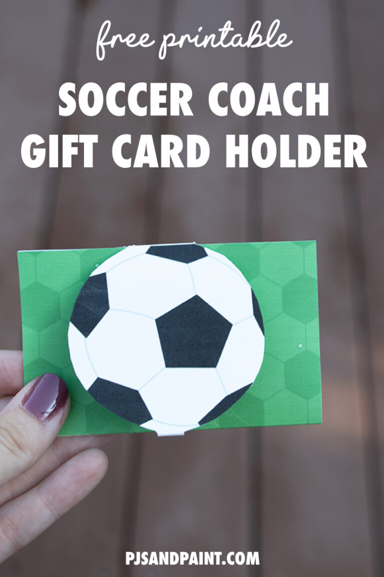 Free Printable Soccer Gift Card Holder Easy Soccer Coach Gift Ideas