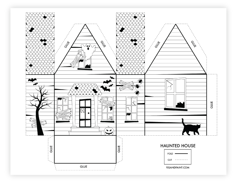haunted house printable