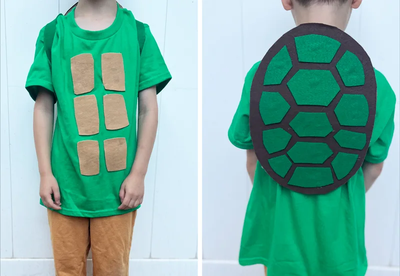 Easy DIY Ninja Turtle Costume for Kids - Pjs and Paint