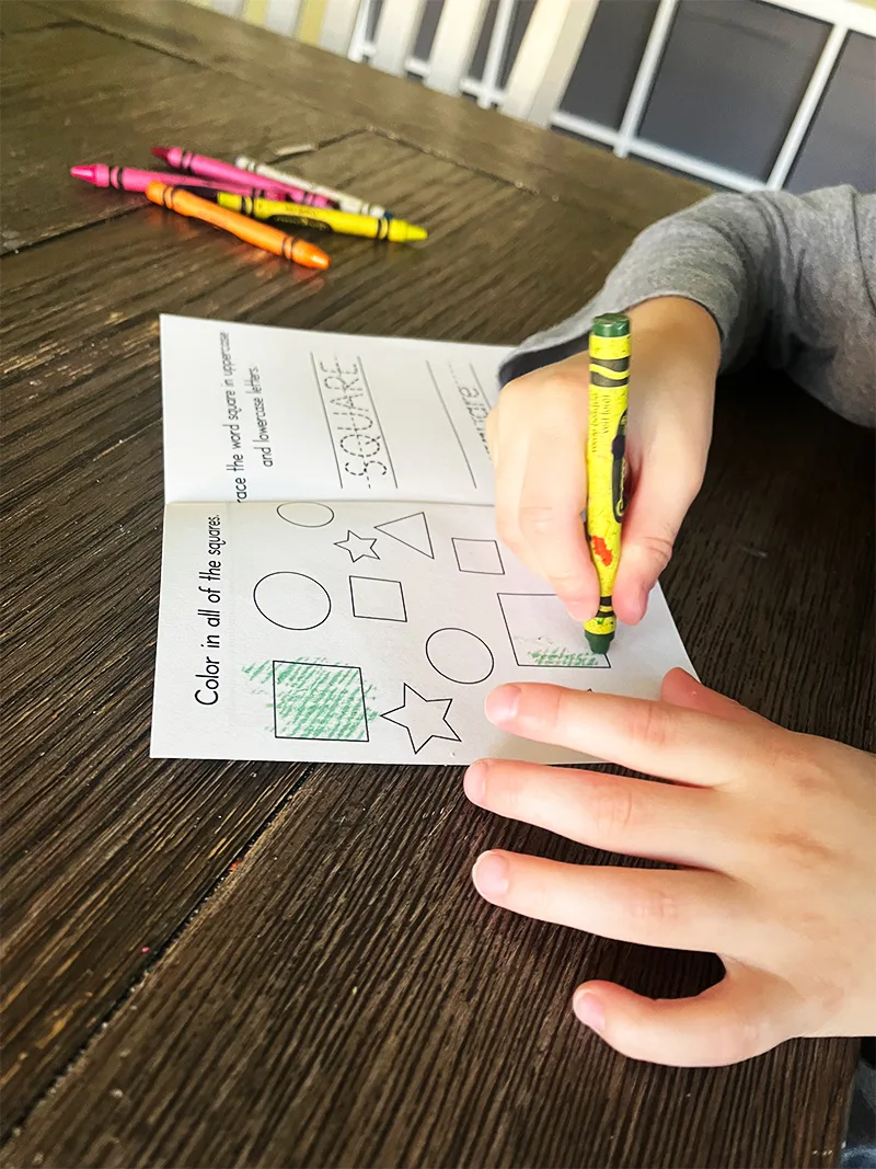 coloring square book