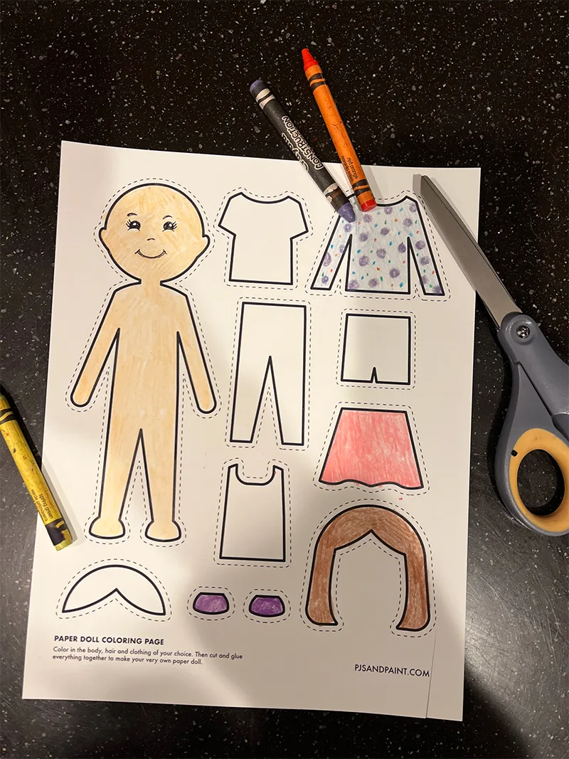 Paper Doll Cut Out Templates